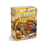 Dragon Shield: Standard Sleeves: Gold [Matte] (100 Sleeves)